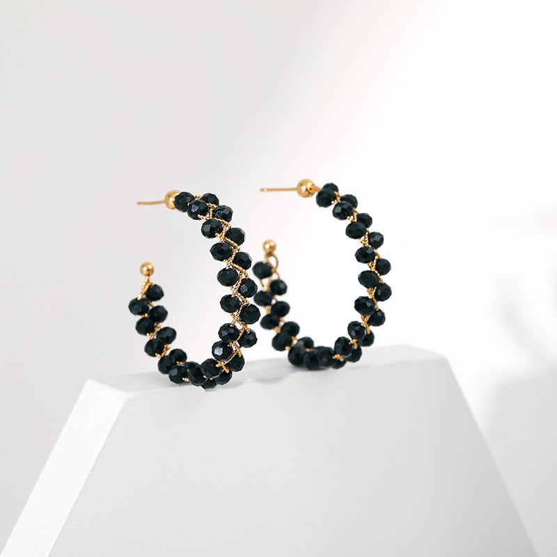 Fashion Business Commute Women's Brass 18K Real Gold Earrings