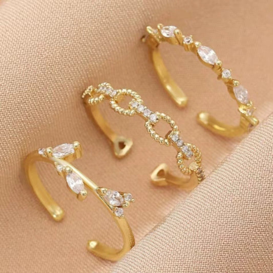 Simple And Sweet Three-piece Ring